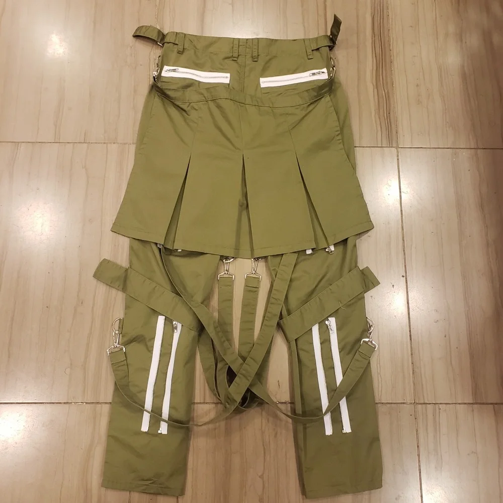 Olive bondage pants - Picture 2 of 2